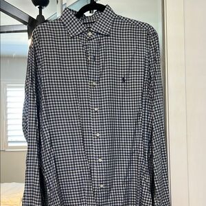 Ralph Lauren Blue Dress Shirt Classic Style